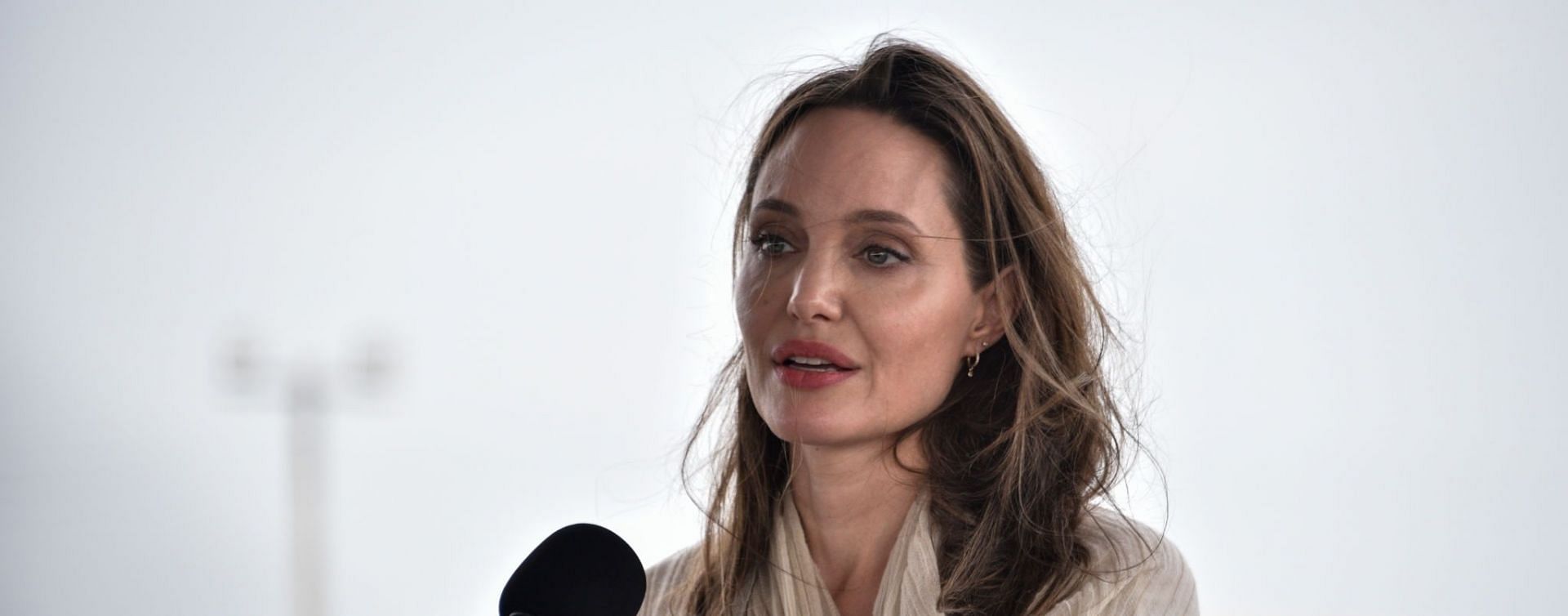 Angelina Jolie was diagnosed with Bell&#039;s Palsy in 2017 (Image via Guillermo Legaria/Getty Images)