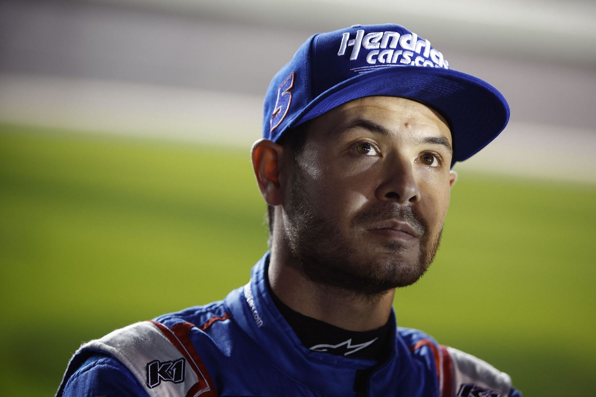 Kyle Larson during qualifying for the NASCAR Cup Series 64th Annual Daytona 500 (Photo by Sean Gardner/Getty Images)