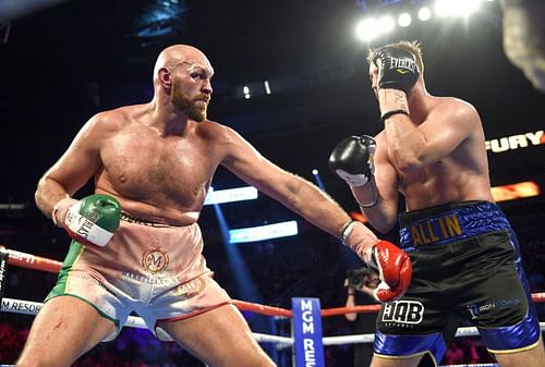 Otto Wallin (R) gives his take on his 2019 showdownn with Tyson Fury (L)