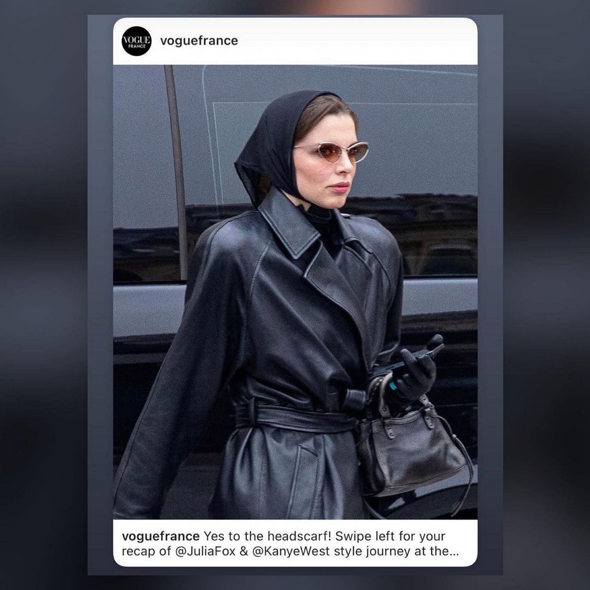 Vogue France&#039;s edited caption angered internet users (Image via dietprada/Instagram)