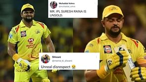"Unreal disrespect to Mr. IPL" - Twitter reacts as Suresh Raina goes unsold in IPL 2022 Auction