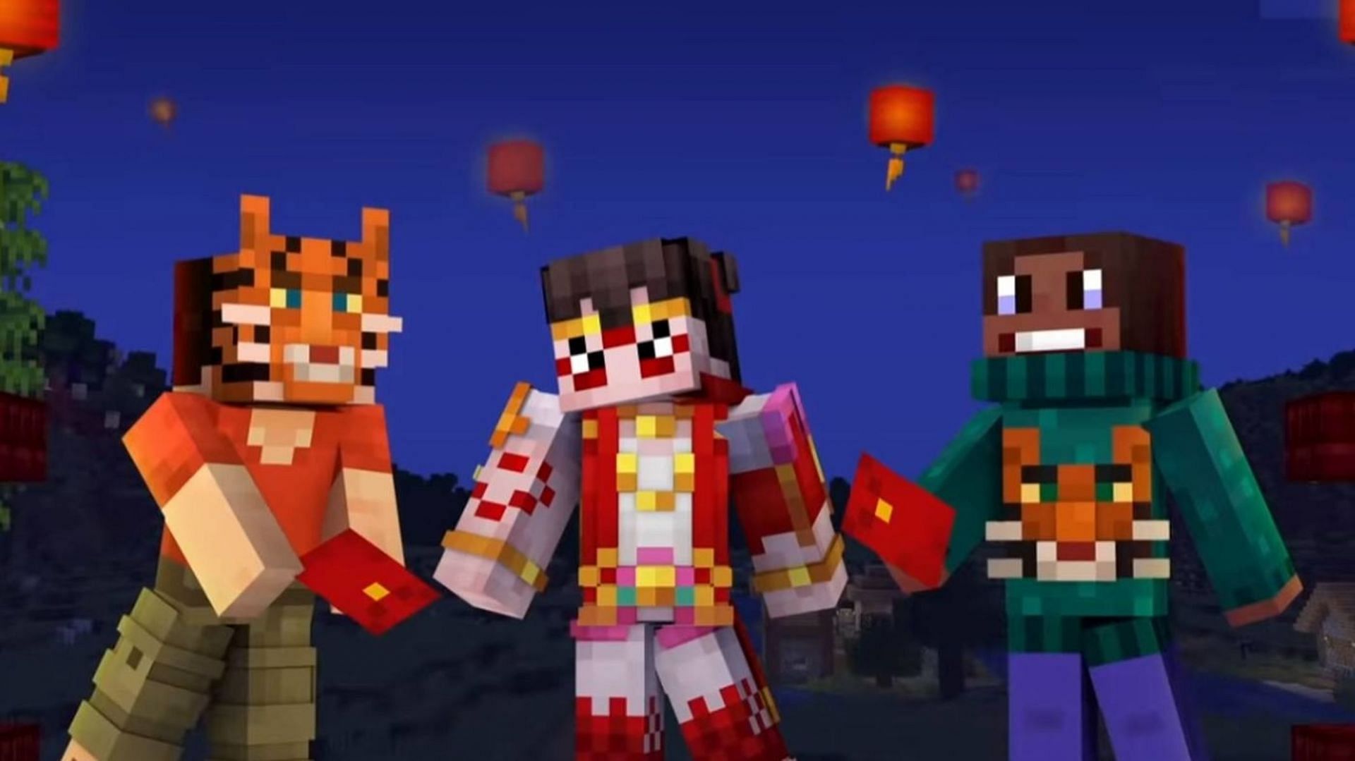 Mojang has released a free mask to commemorate the Year of the Tiger (Image via Mojang)