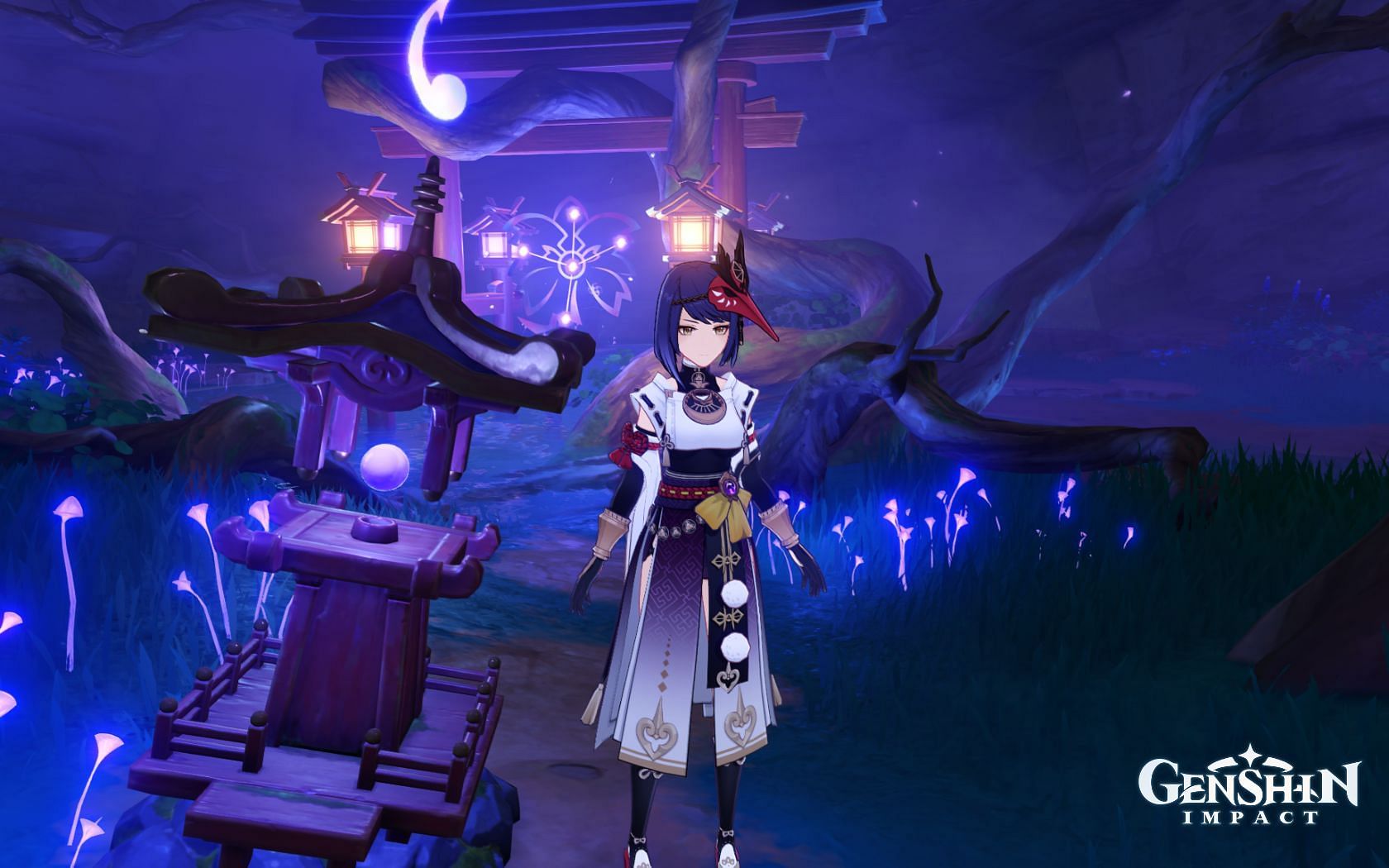 Interact with the Electro lantern here to place the ward for the next step (Image via miHoYo)