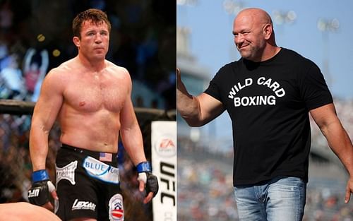 Chael Sonnen (left) and Dana White (right)