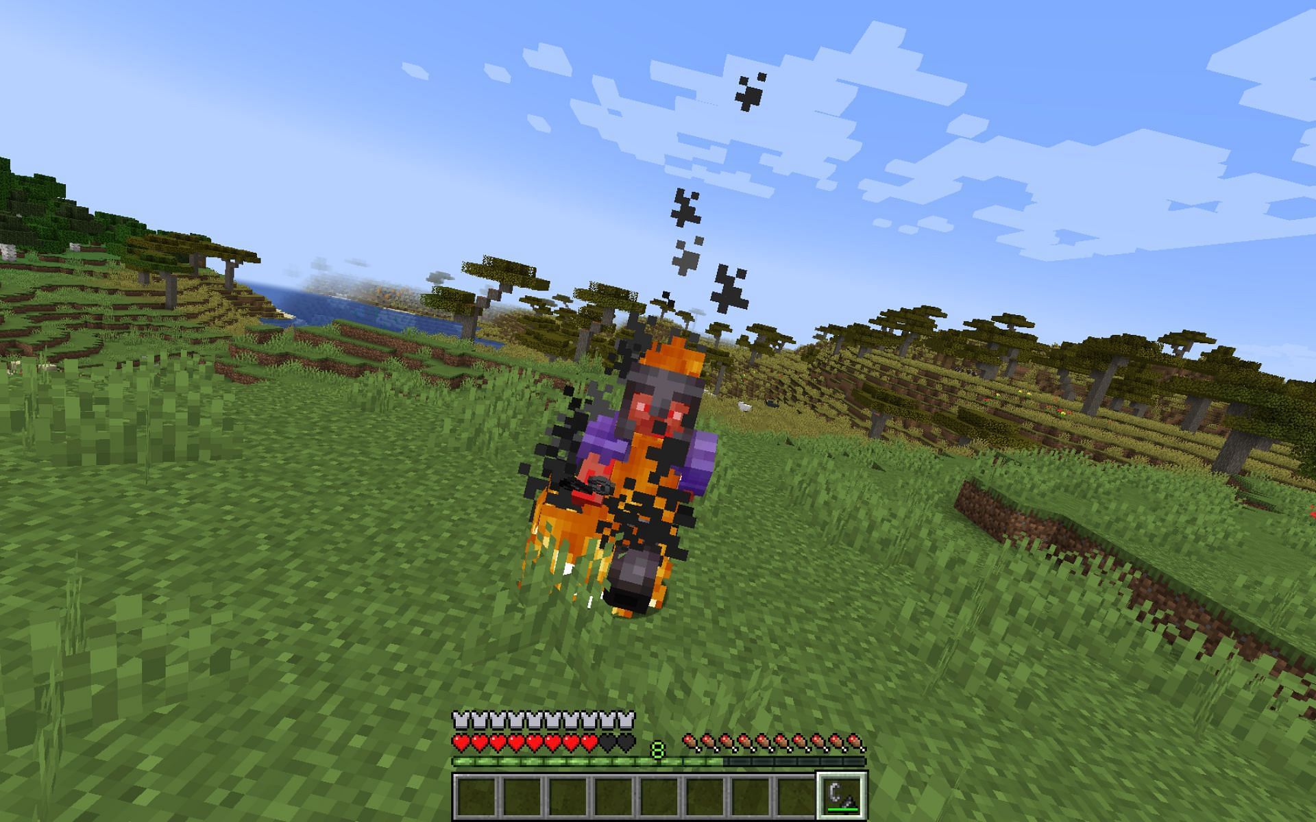 Fire protection enchantment (Image via Minecraft)