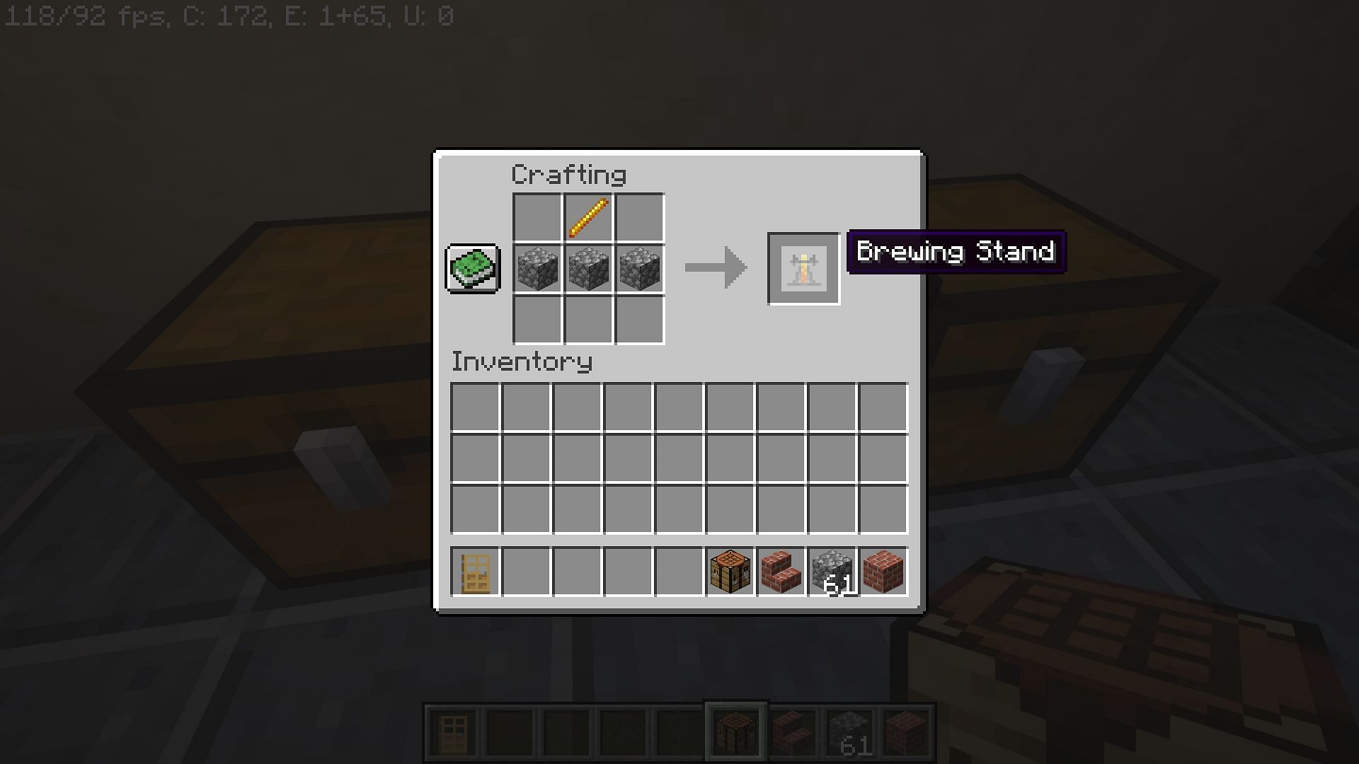Brewing stand is extremely important and needs this block to craft (Image via Minecraft)