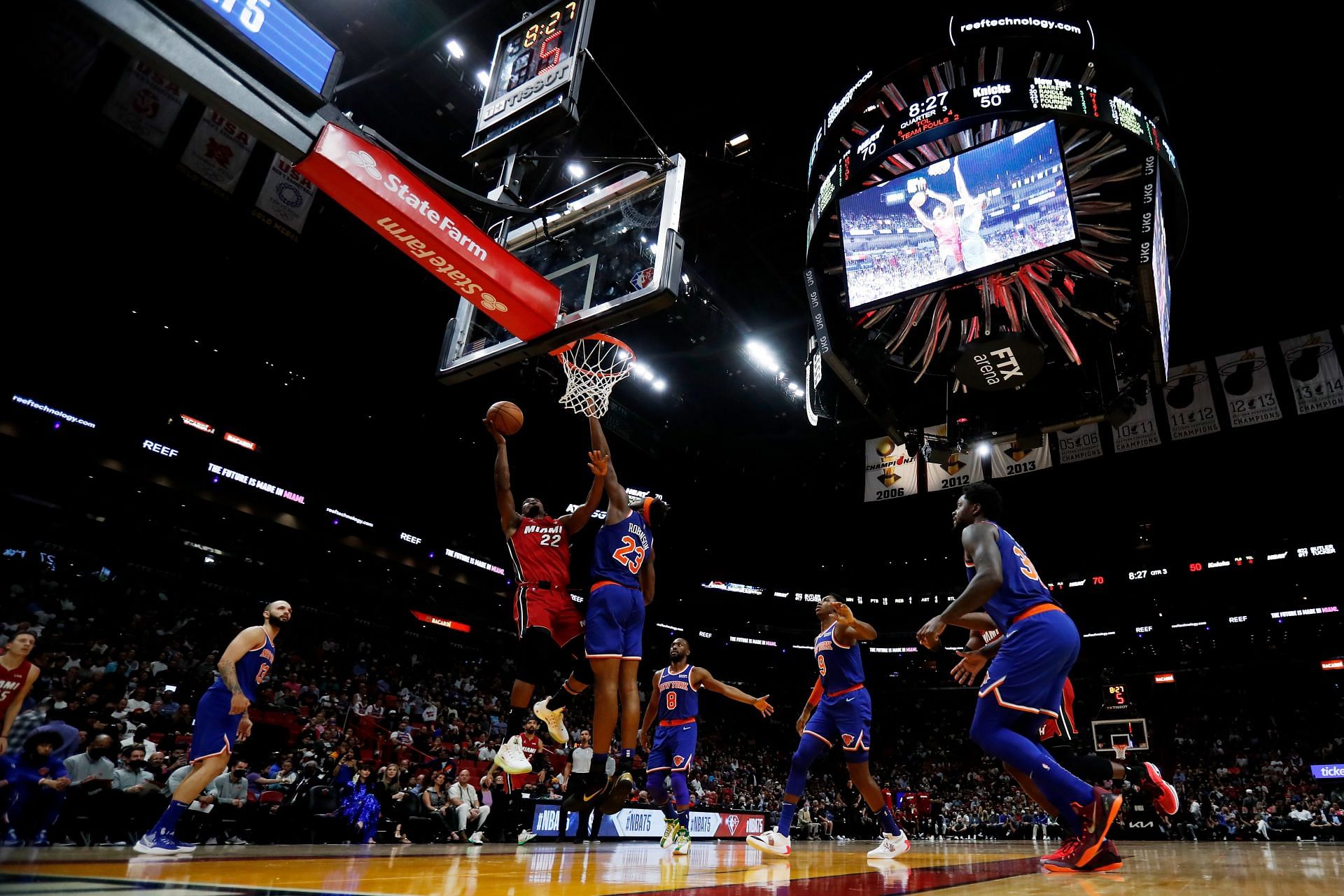 New York Knicks v Miami Heat.