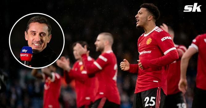 "I’m going to go for Sancho" - Gary Neville reveals why Manchester United star was his man of the match in win against Leeds United