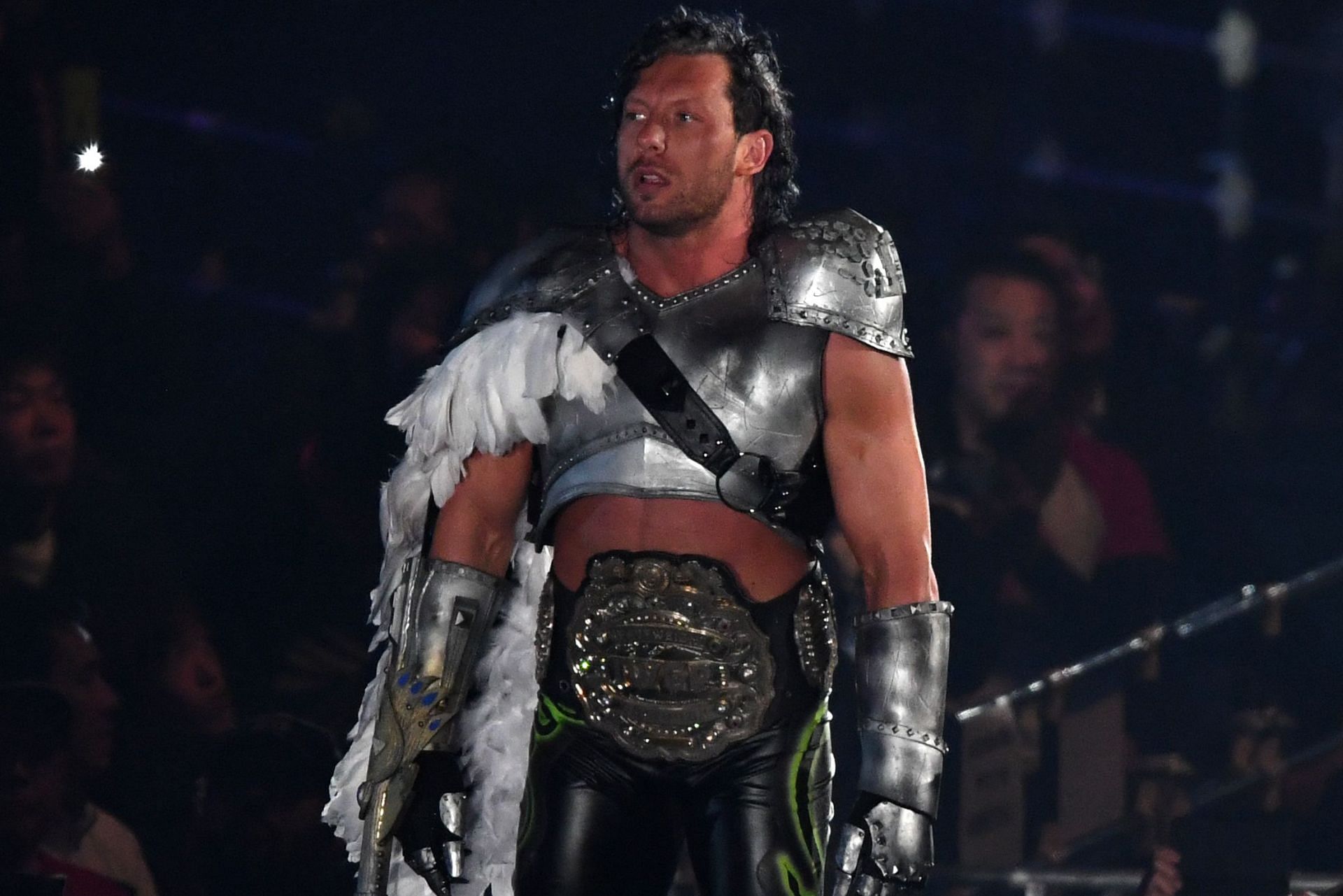 Omega with the IWGP Heavyweight Championship around his waist