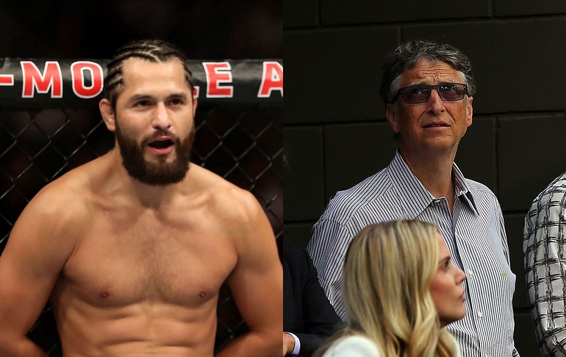 Jorge Masvidal (left) &amp; Bill Gates (right)