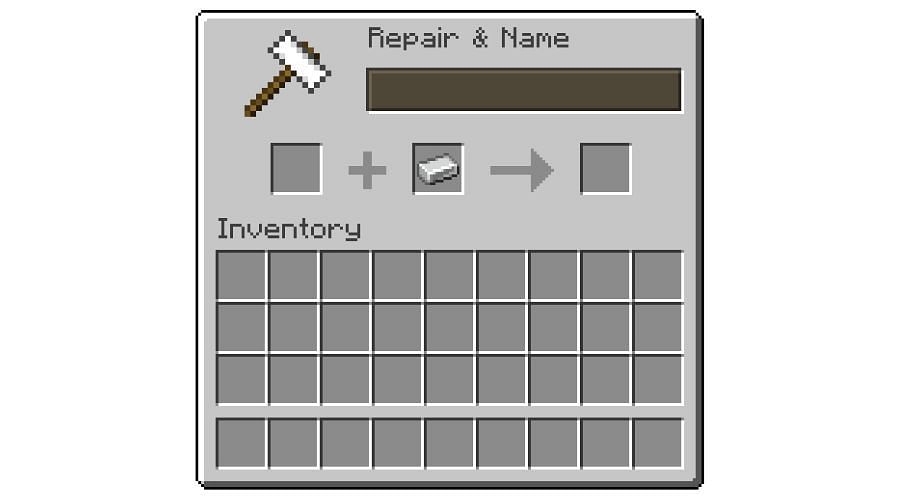 Resources can repair items (Image via Minecraft Wiki)