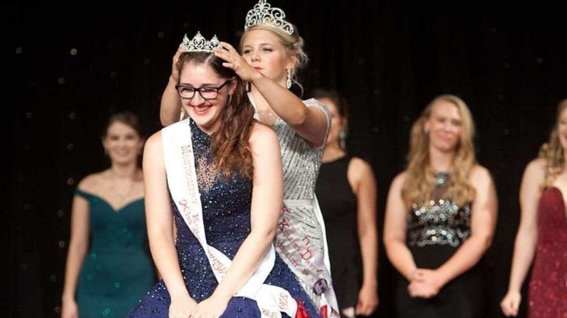 Kailey was crowned Miss Congeniality at the Kolacky Days pageant (Image via Mach family)