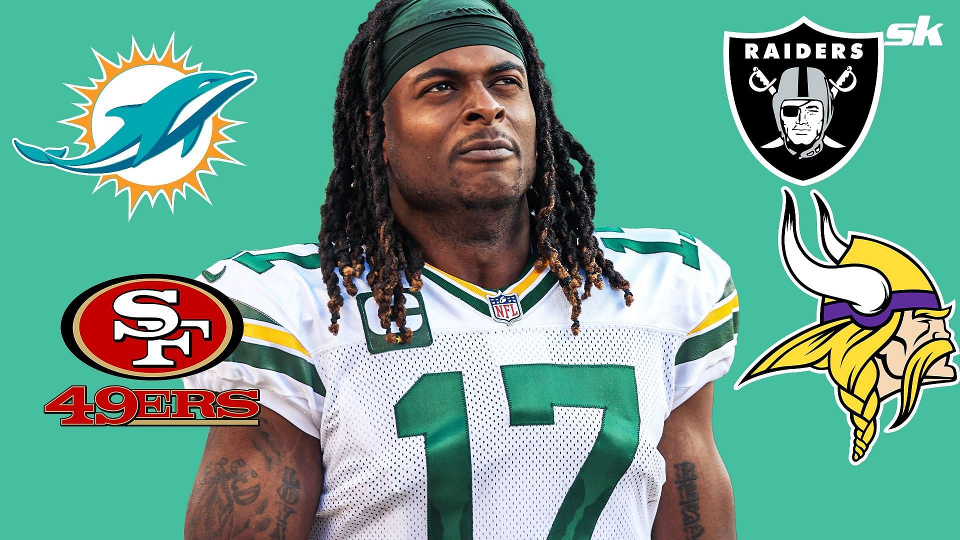 Download Las Vegas Raiders Davante Adams Wallpaper