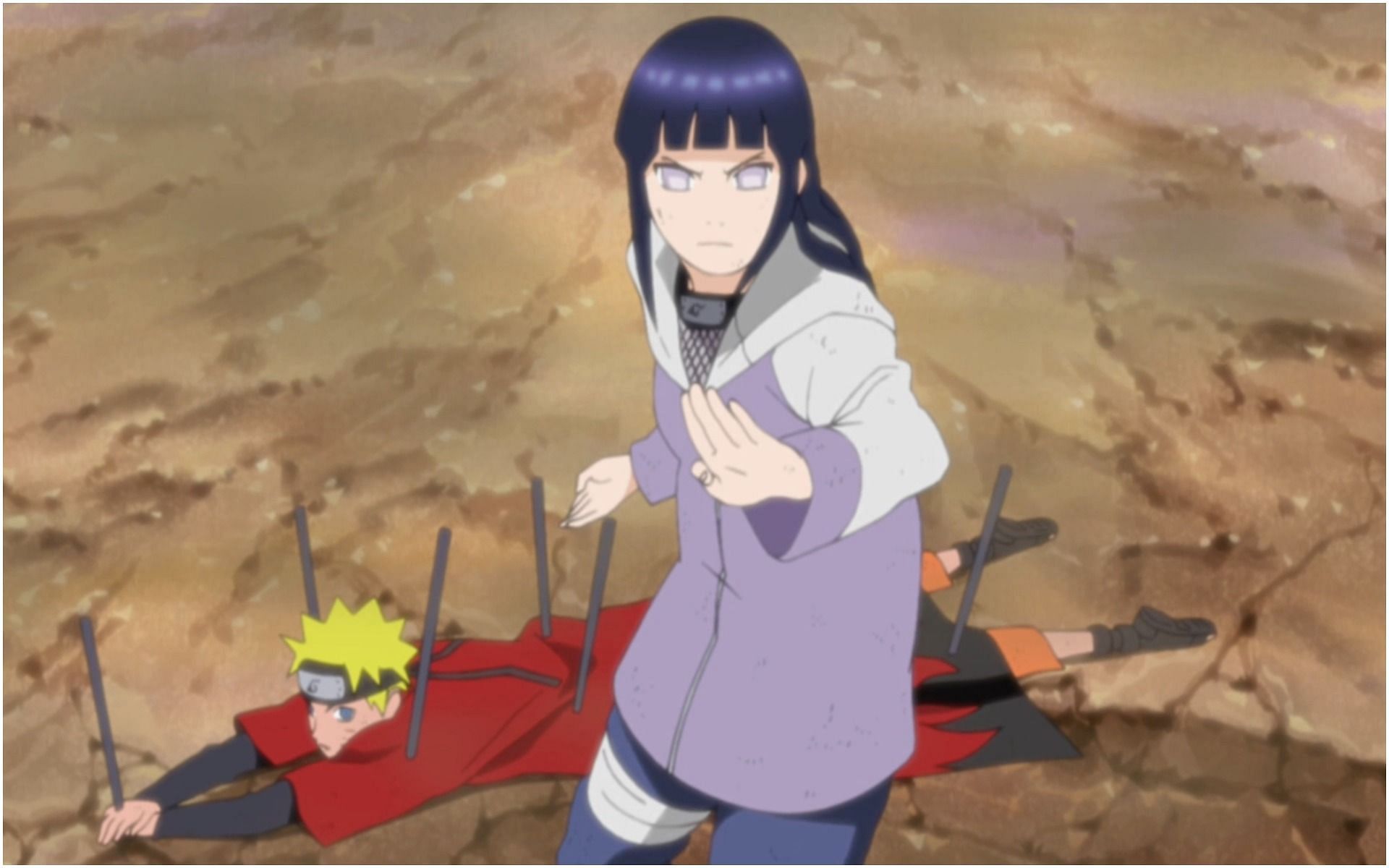 Comparing Hinata to some of the characters from the series (Image via Pierrot)