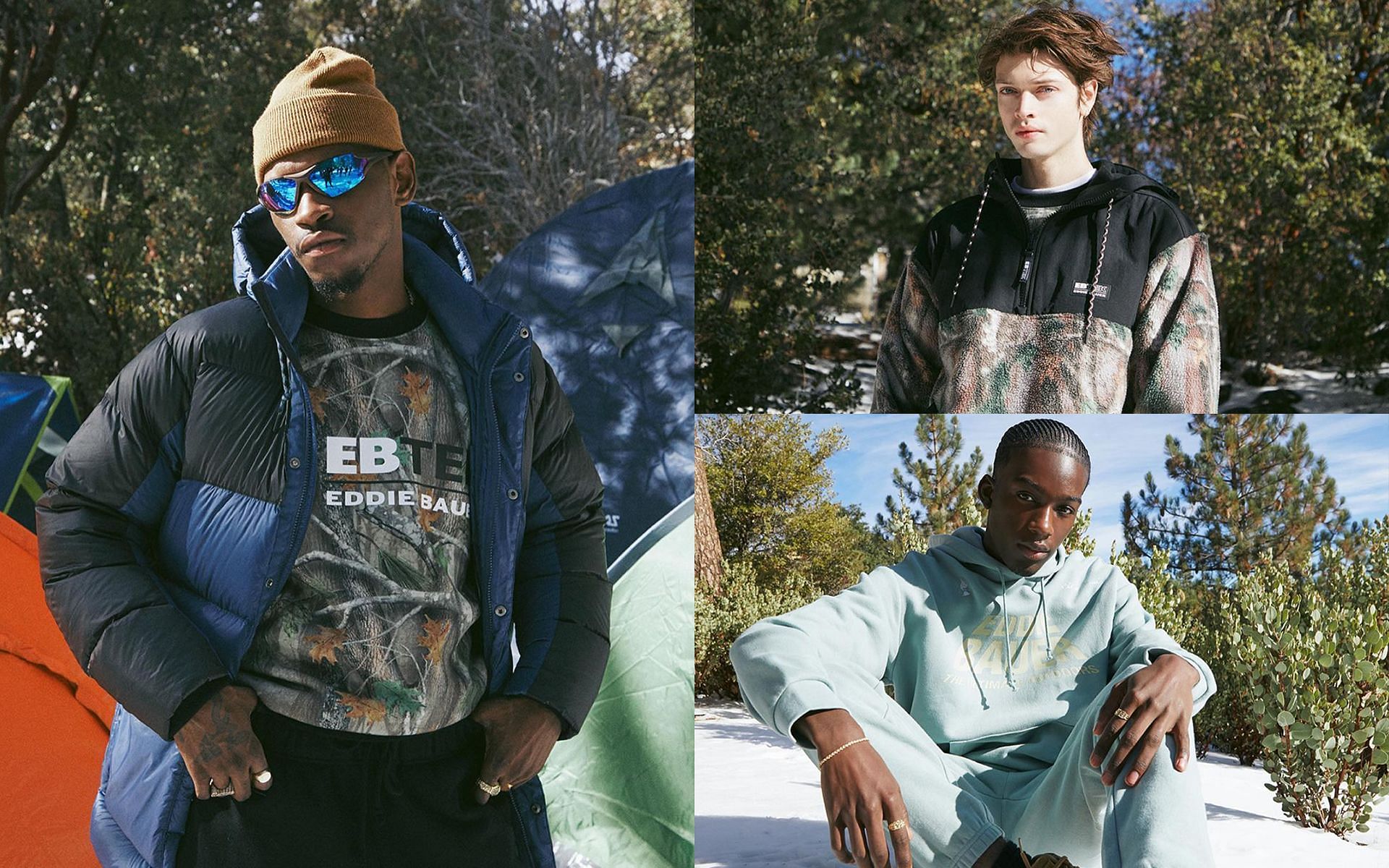 The recently released Eddie Bauer x A$AP Worldwide collection (Image via PacSun)