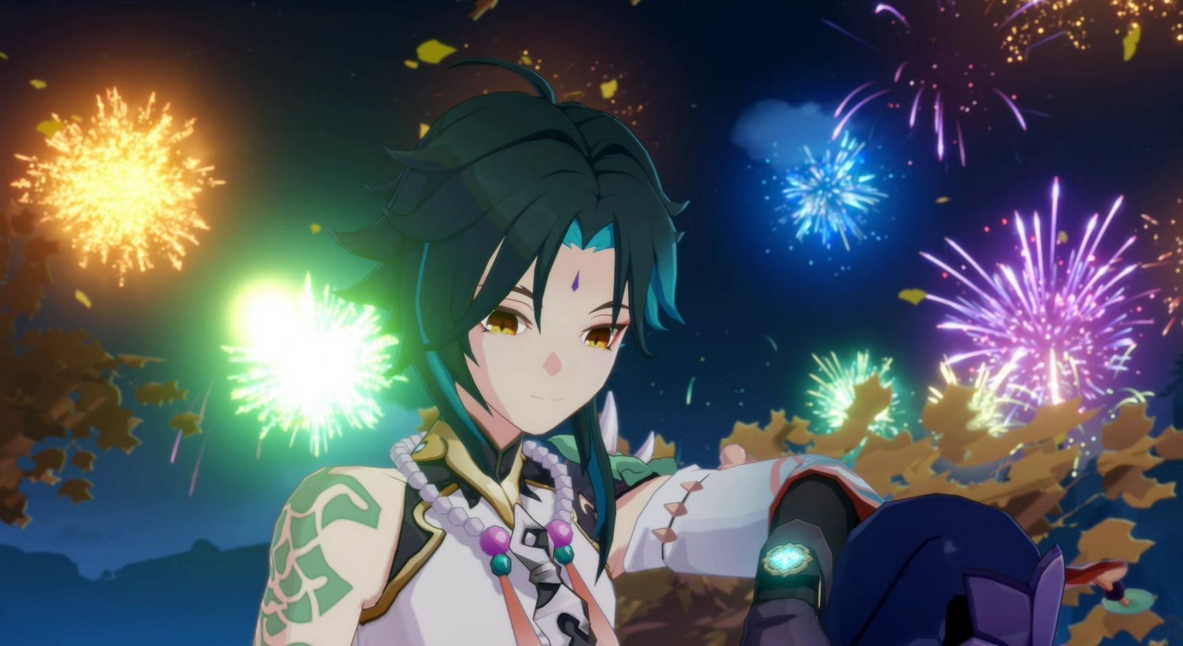 Lantern Rite has tons of fireworks (Image via Genshin Impact)
