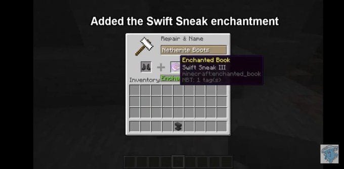Swift Sneak Enchantment In Minecraft The Wild Update Swift Sneak Enchantment In Minecraft The Wild Update