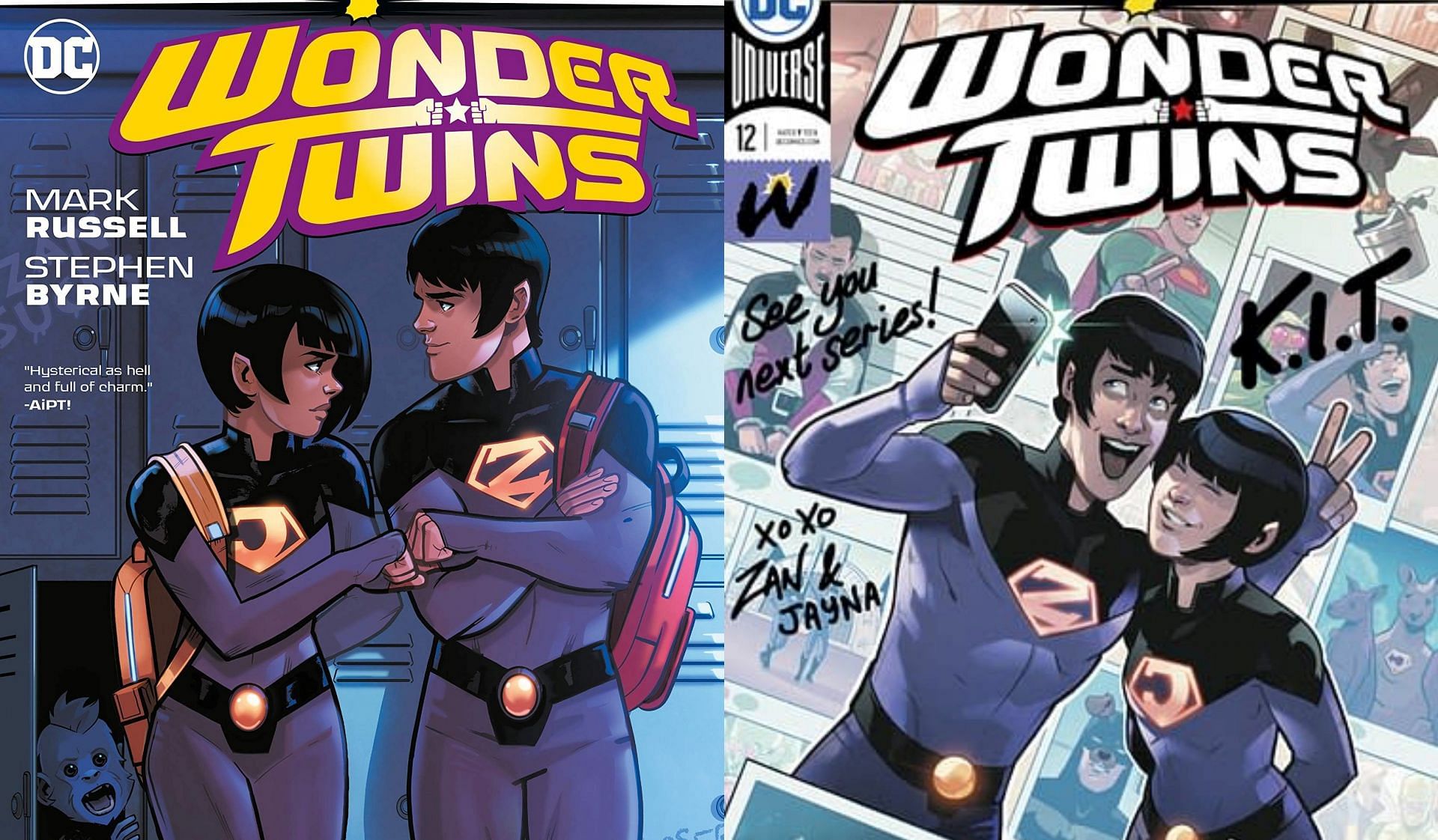 Wonder Twins in the comics (Image via DC)