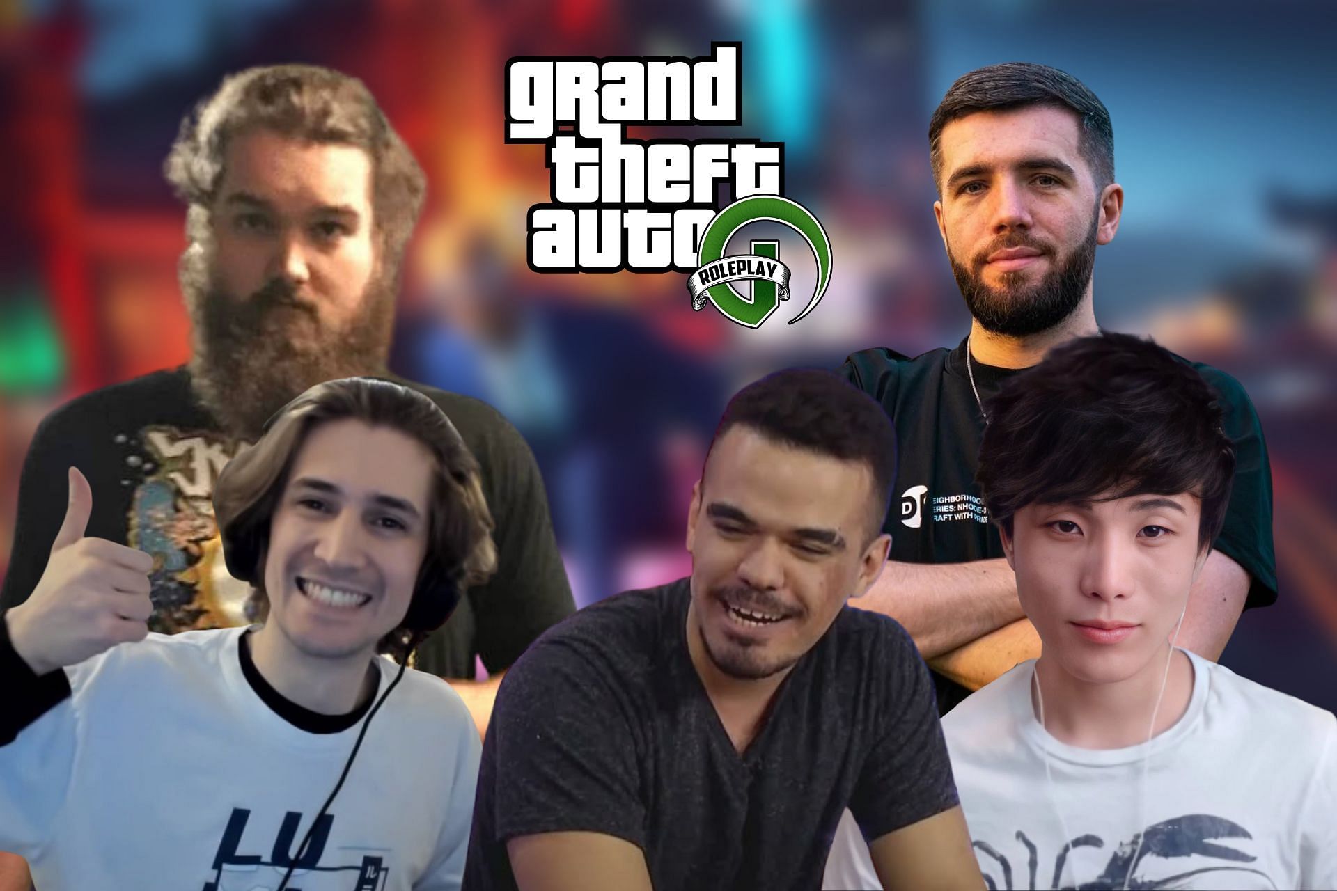 Top 5 Grand Theft Auto RP streamers 2022 (Image via Sportskeeda)