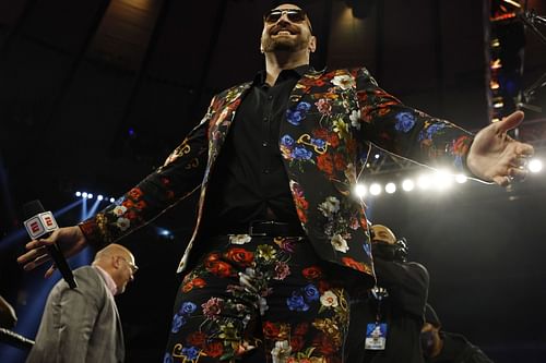 Tyson Fury in the ring in Madison Square Garden