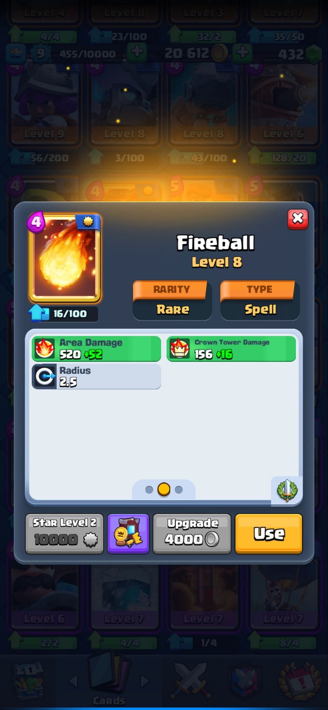 The Fireball card (Image via Sportskeeda)