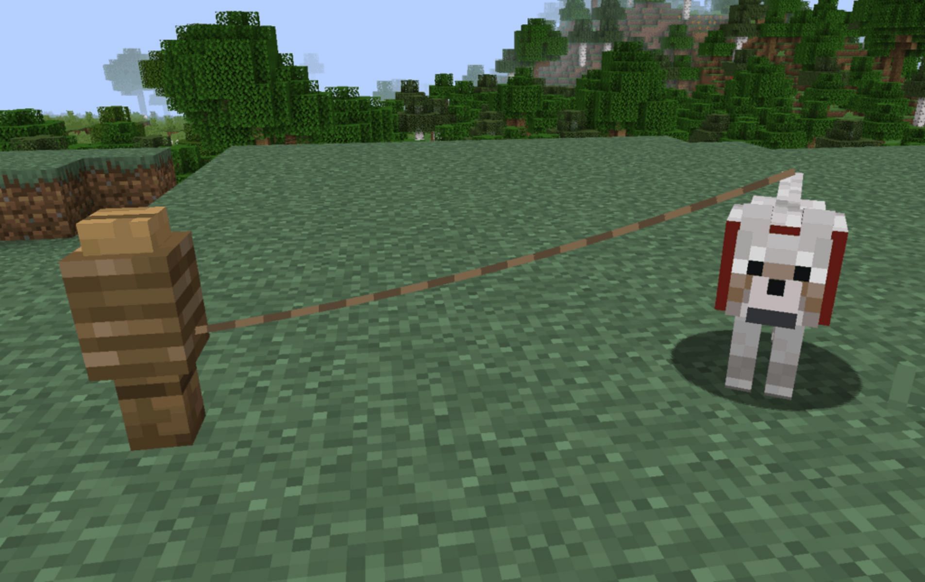 Many different mobs can be attached with leads (Image via Mojang)