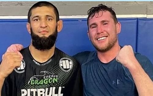 Khamzat Chimaev and Darren Till [Image courtesy - @darrentill2 on Twitter]