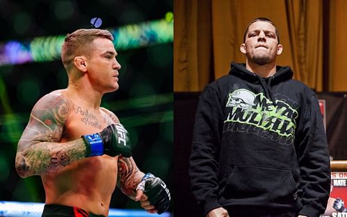 Dustin Poirier [left], Nate Diaz [right]