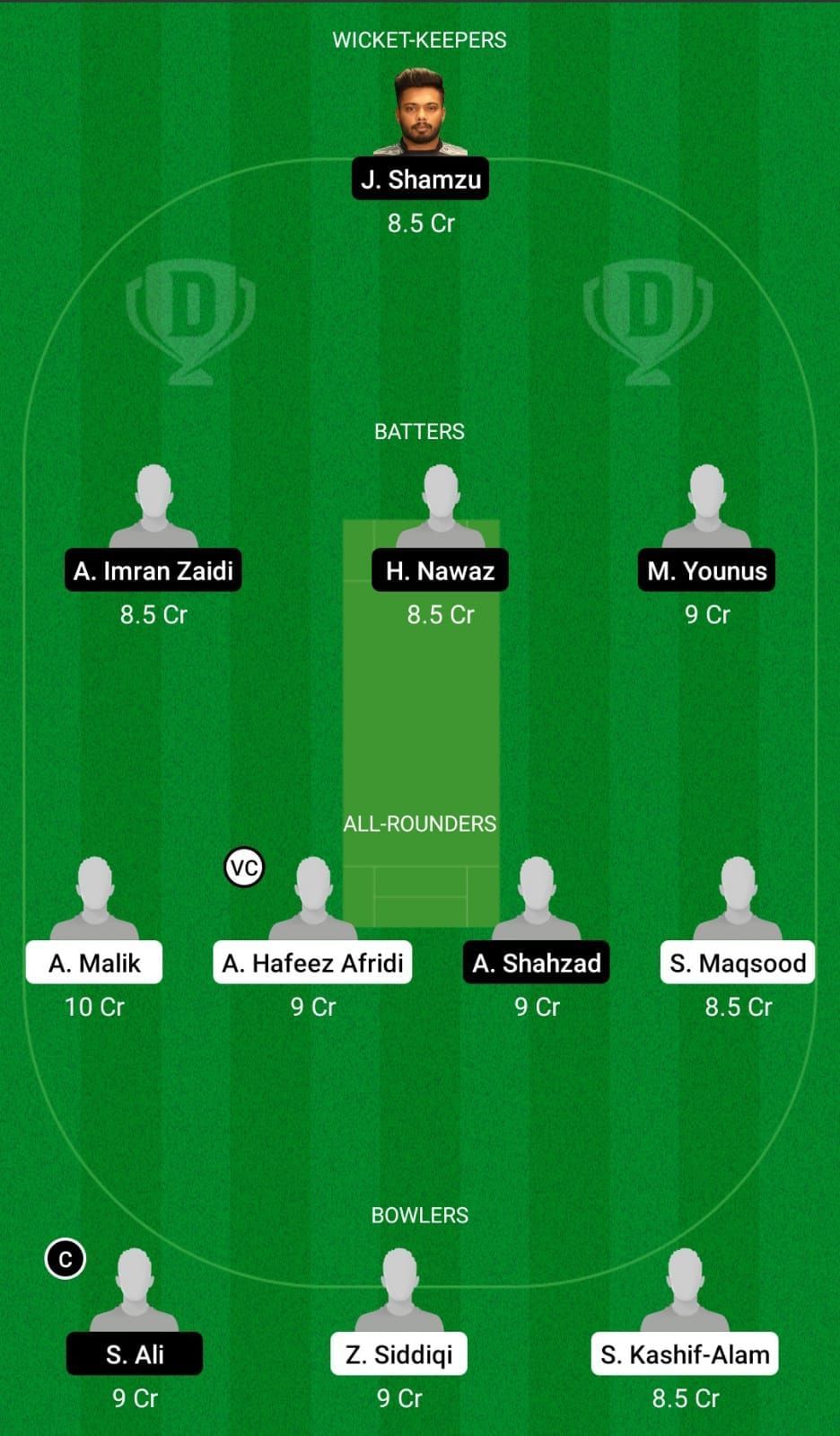 FAL vs AAD Dream11 Team - 2