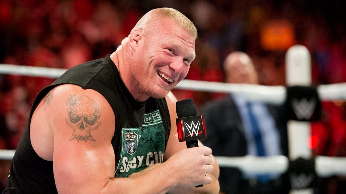 Brock Lesnar during a RAW episode