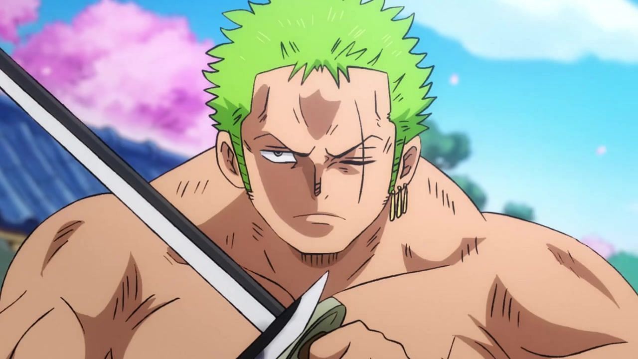 Zoro as seen in the series&#039; anime (Image via Toei Animation)