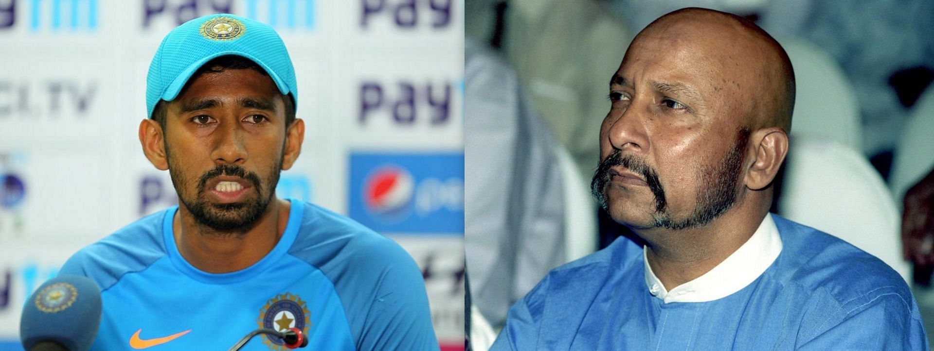 Syed Kirmani (right), who played 88 Tests and 49 ODIs for India, has advised Wriddhiman Saha (left) to play the Ranji Trophy in a bid to make an international comeback.