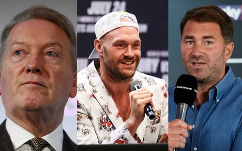 Frank Warren, Tyson Fury, and Eddie Hearn