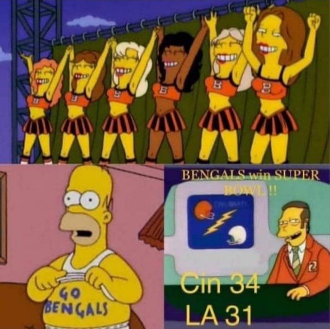 Homer Simpson's Cincinnati Bengals tattoo and other 'Simpsons' ties to  Bengals, Super Bowl