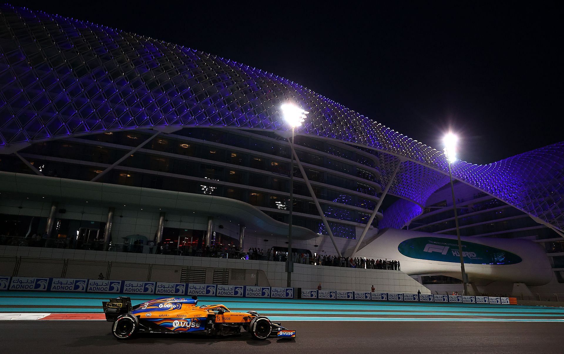 The MCL35M at the Yas Marina Circuit in 2021 (Photo by Clive Rose/Getty Images)