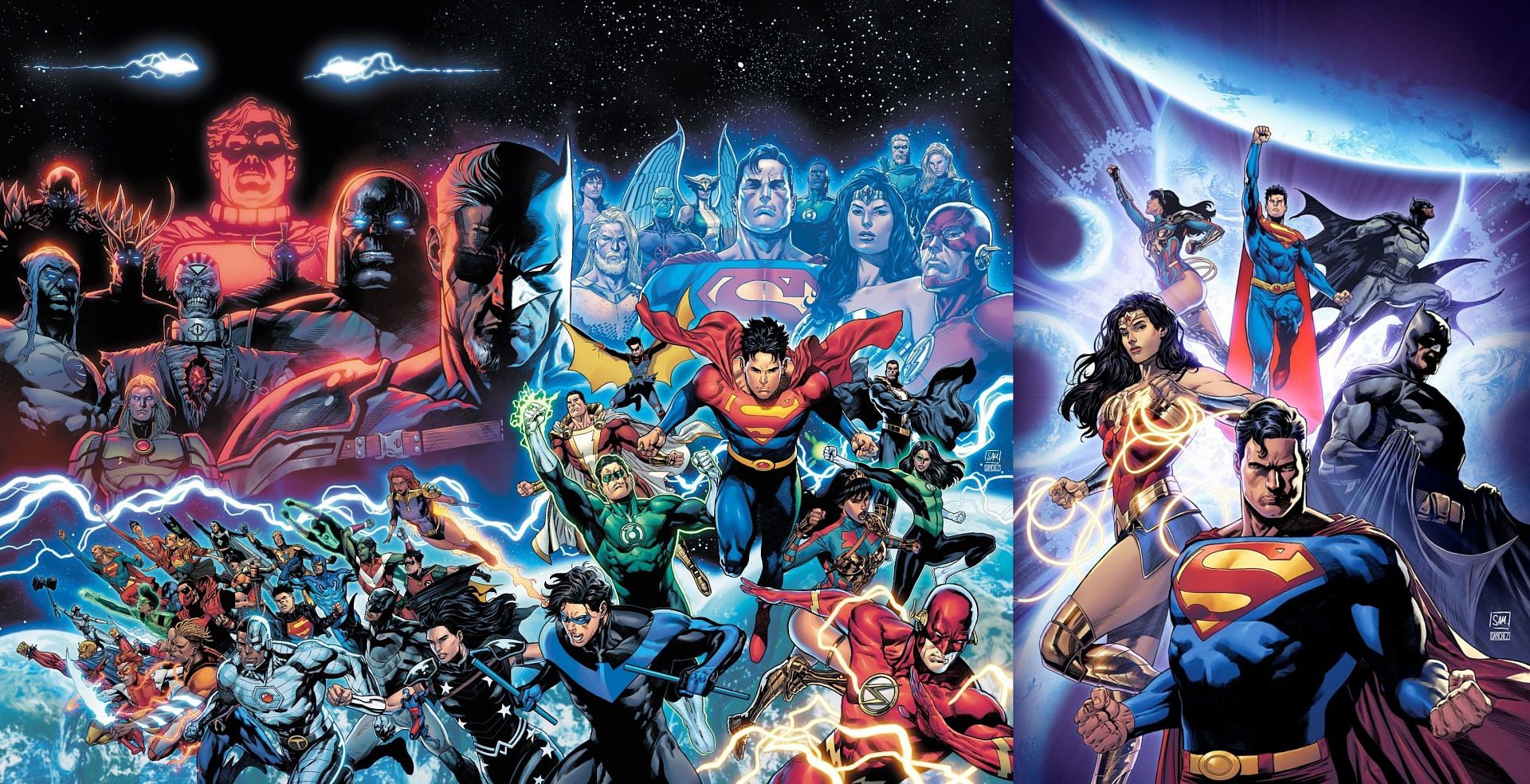 New &#039;Crisis&#039; event announced by DC (Image via Daniel Sampere and Alejandro S&aacute;nchez/DC)