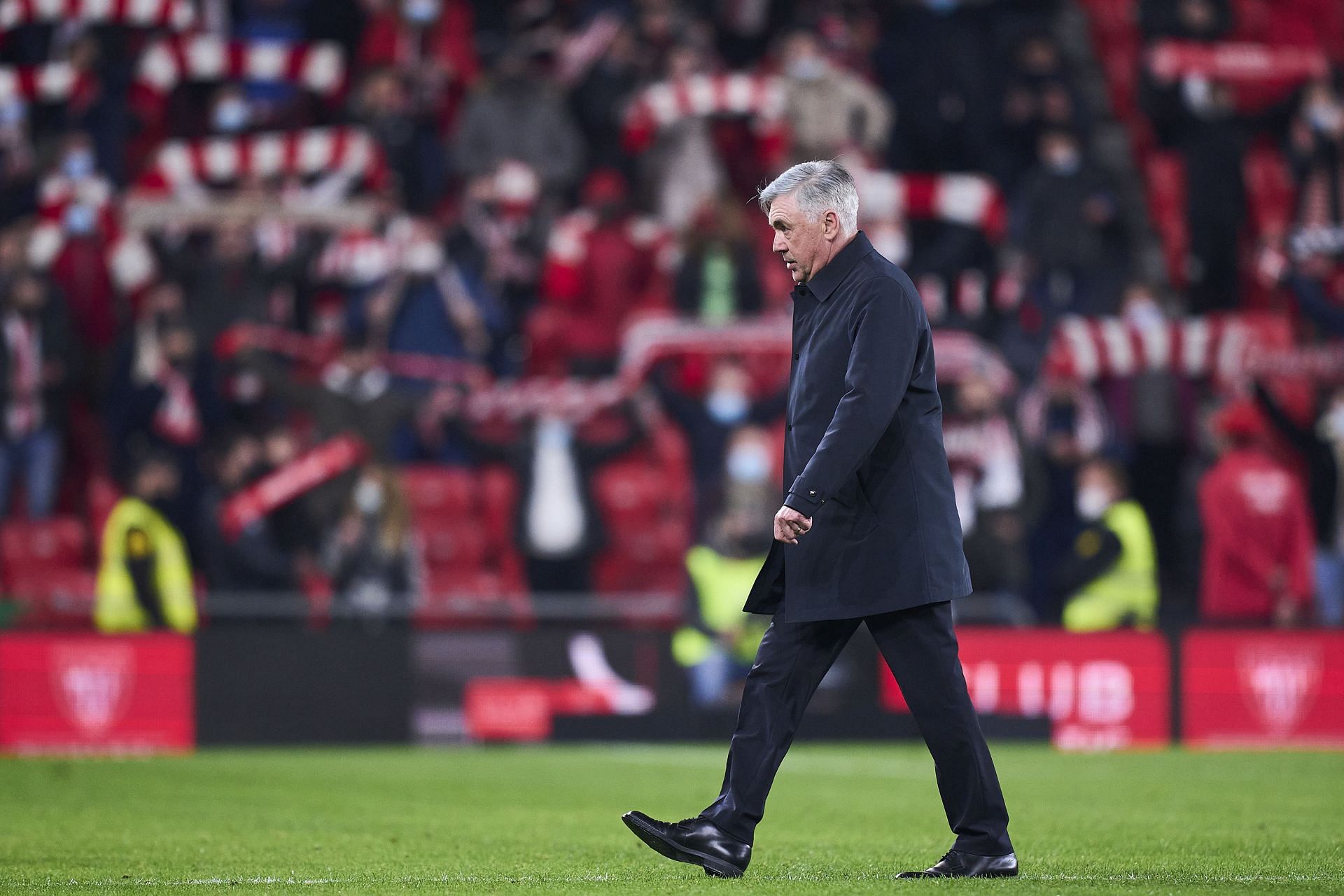 Ancelotti is starting to feel the pressure after seeing his team eliminated from the Copa Del Rey