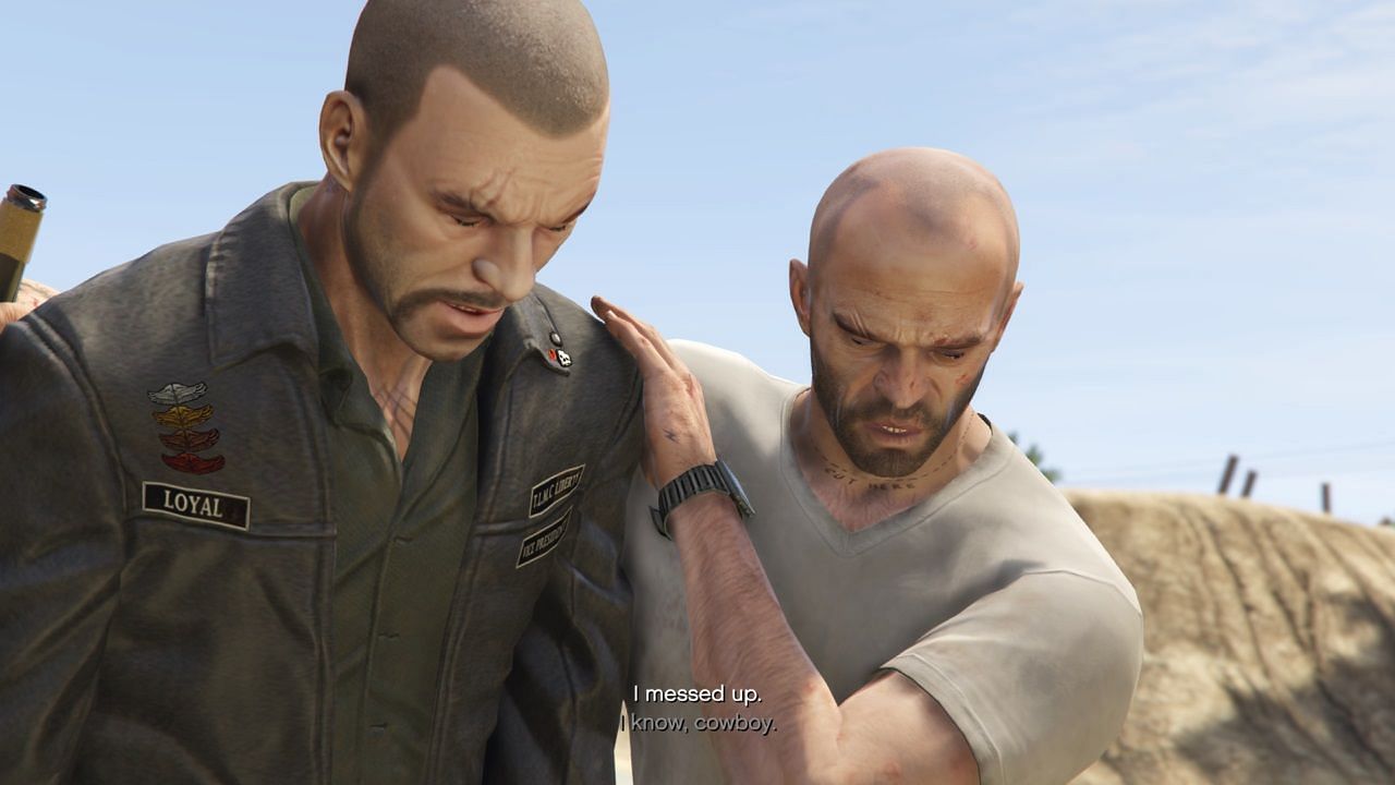 Moments before Trevor kills him (Image via Rockstar Games)