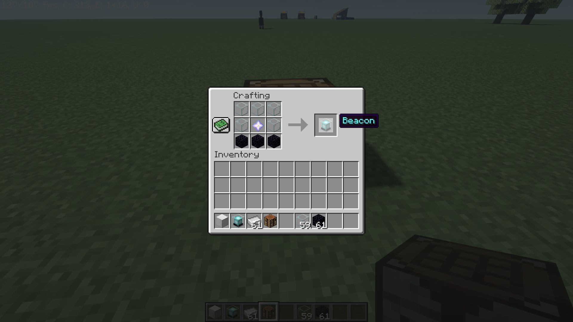 Crafting recipe (Image via Minecraft)