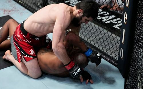 Islam Makhachev mauled Bobby Green in explosive fashion in last night's headliner