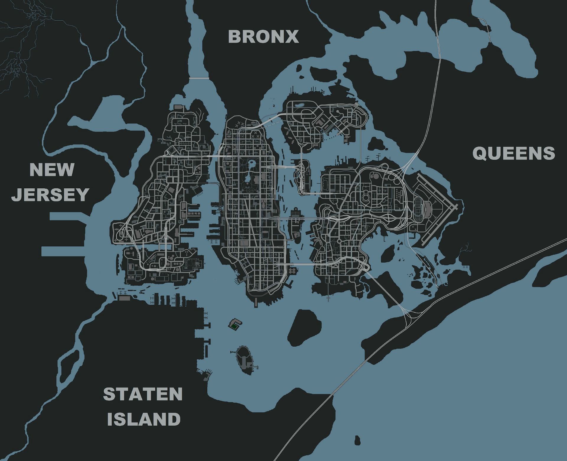 A reimagined Liberty City with more locations (Image via T-K1NG, Reddit)
