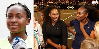 “Not only their games but how they handle themselves off the court is something I look up to" - Coco Gauff on Venus and Serena Williams
