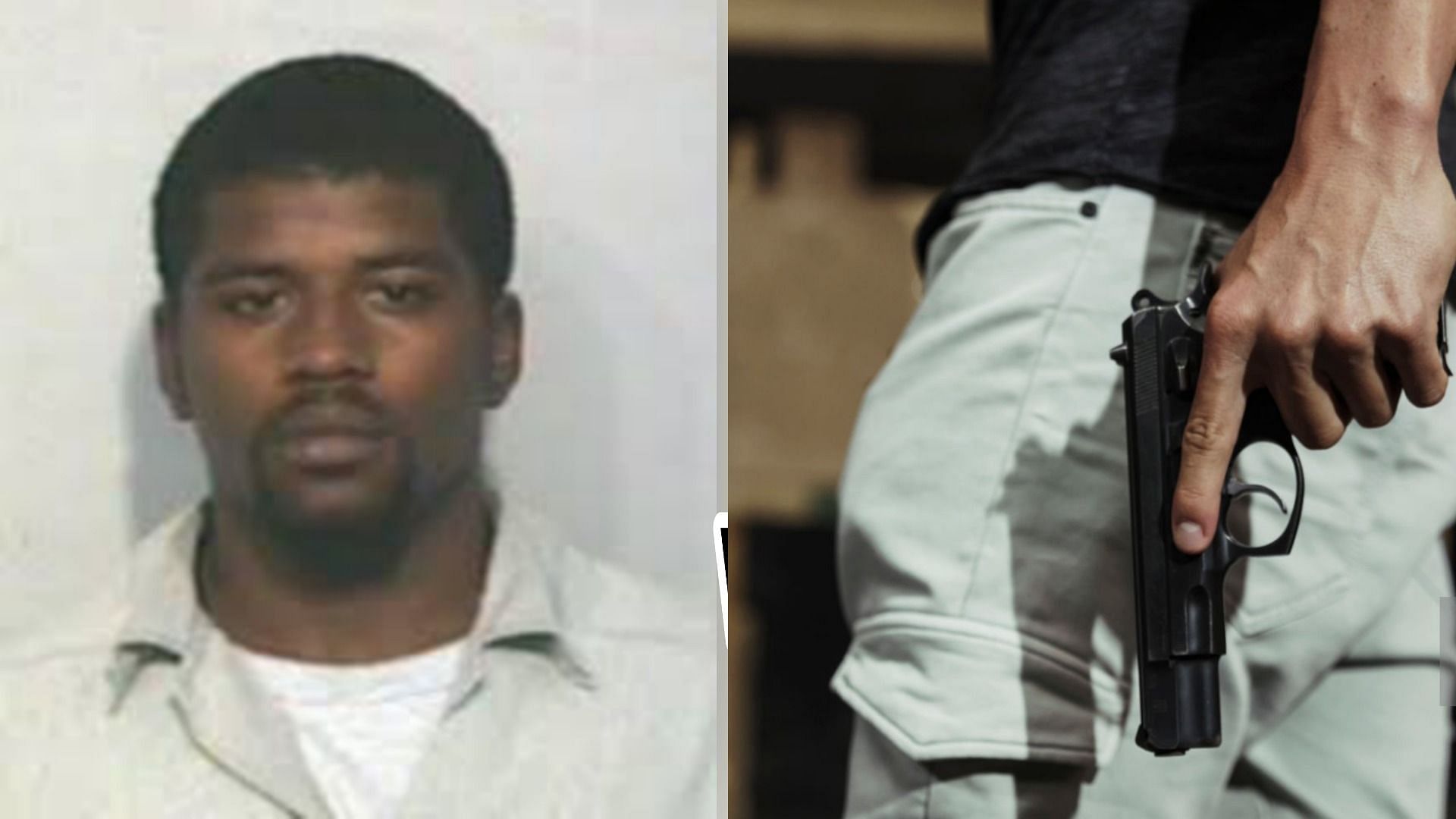 Morris Jones was a convicted felon who liked guns since childhood (Image via Tulsa County Sheriff&#039;s Office and Getty Images)