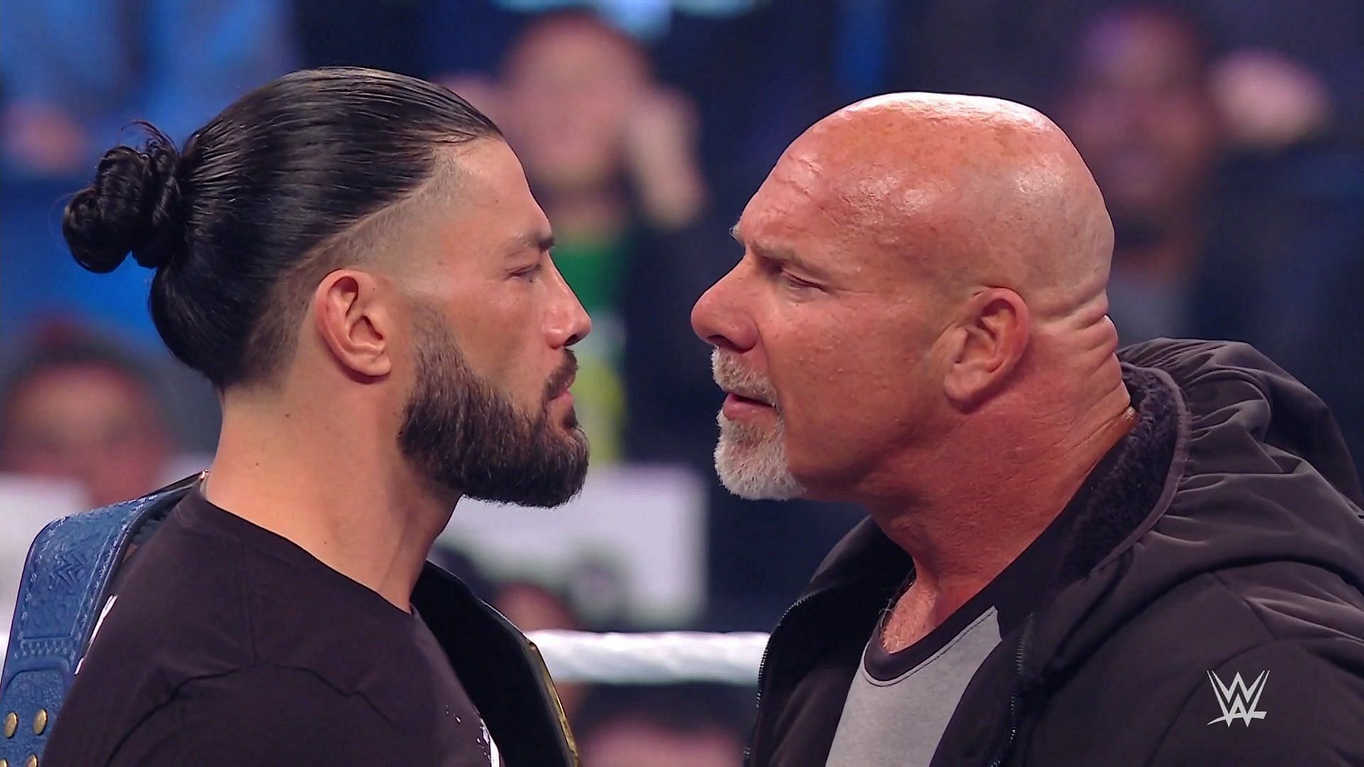 The Head of The Table was challenged by Goldberg to a match at Elimination Chamber