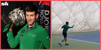 Watch: Novak Djokovic practices with Vasek Pospisil at his tennis academy in Belgrade