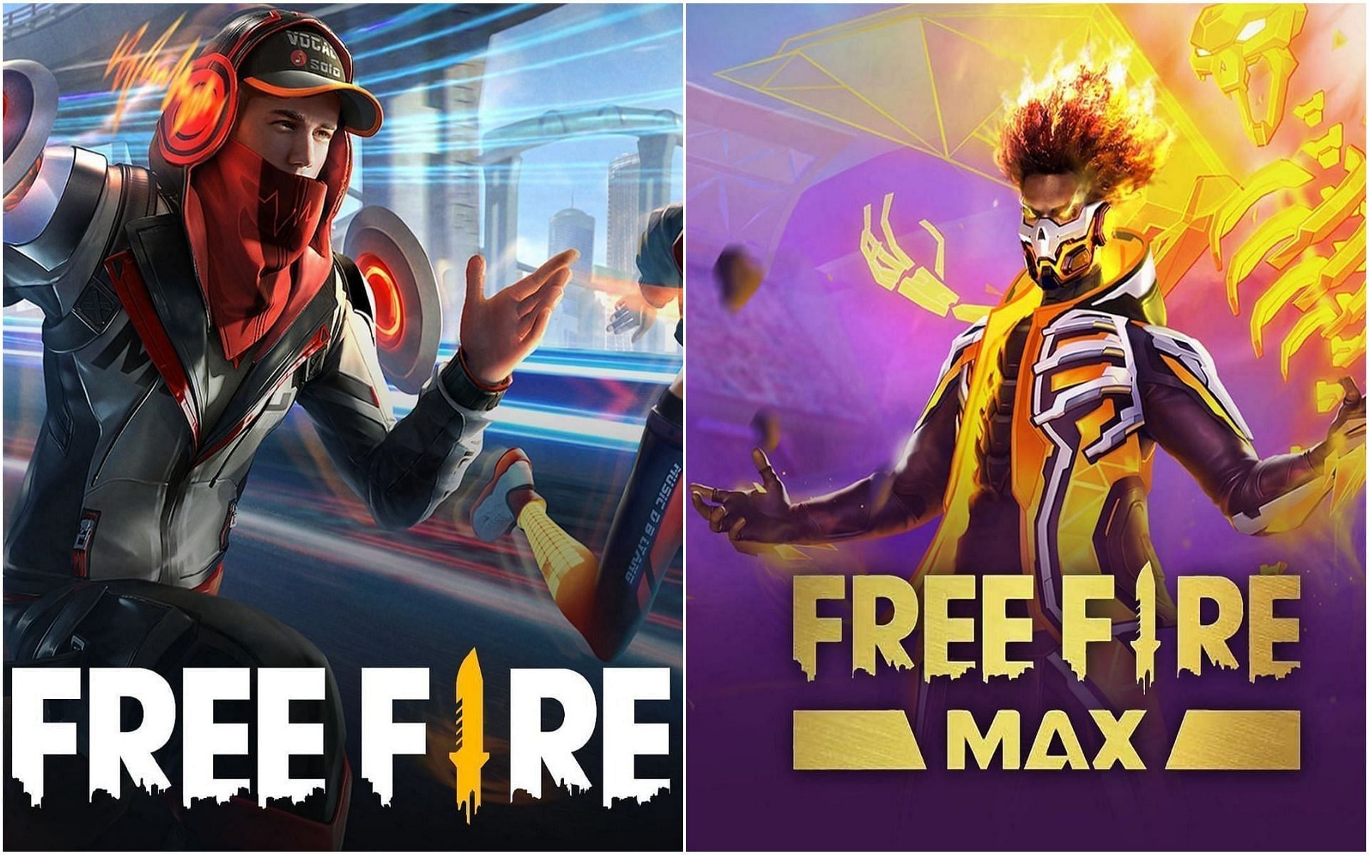 Free Fire مقابل Free Fire MAX (الصور من Garena / Sportskeeda)