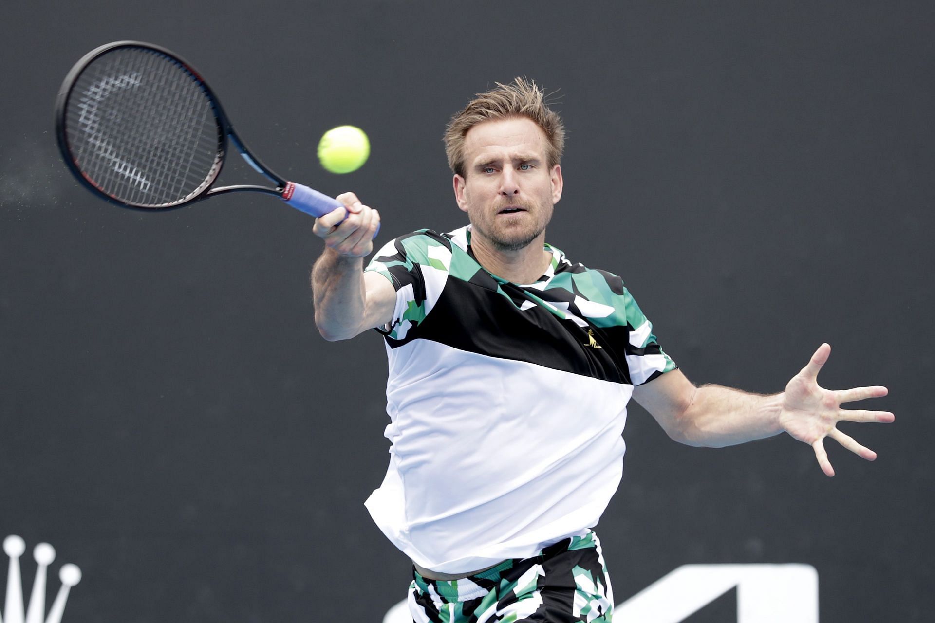 Peter Gojowczyk at the 2022 Australian Open.