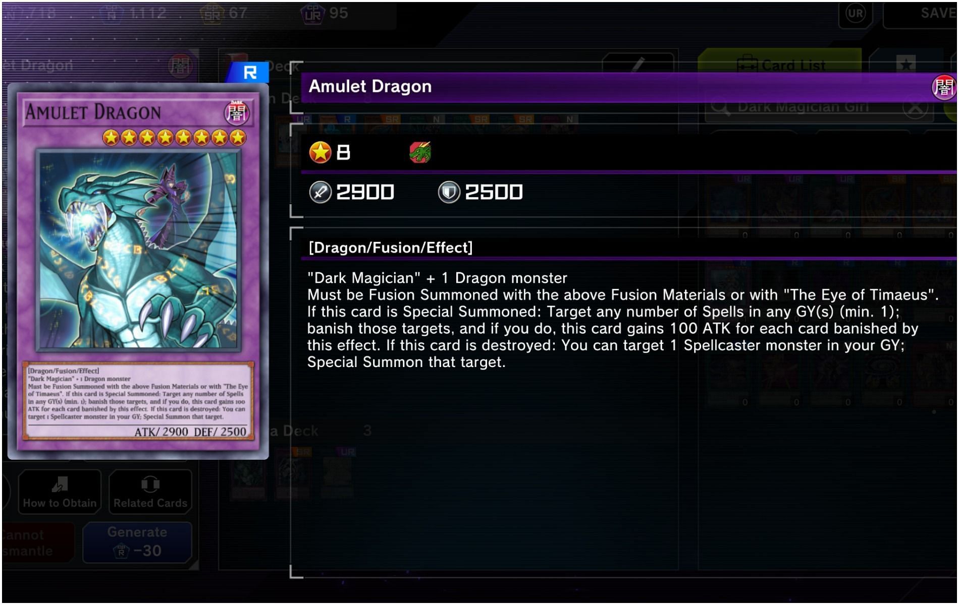Depending on how the game has shaken out, Amulet Dragon can be the key to Yu-Gi-Oh! Master Duel victory (Image via Konami)