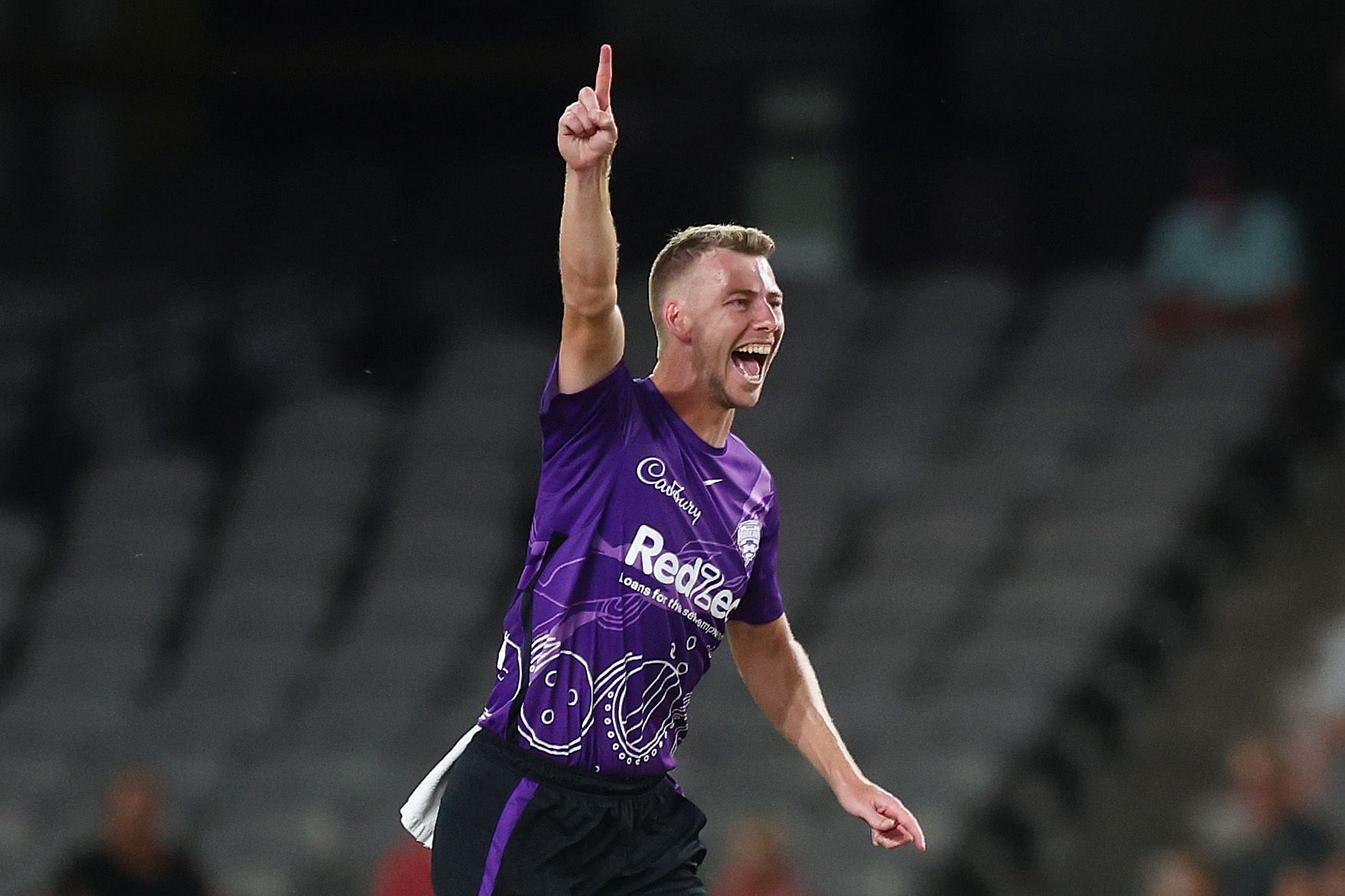 Riley Meredith celebrates a dismissal in the BBL. Pic: Getty Images