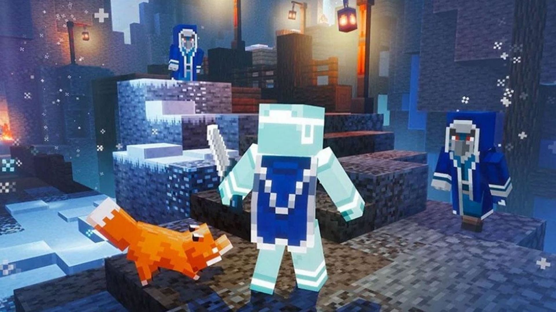 A still from the new Festival of Frost event (Image via Mojang)